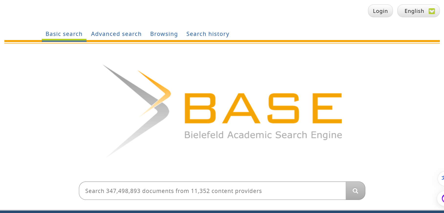 One of the world's most voluminous search engines especially for academic web resources. More than 340 million documents and about 60% of the indexed documents for free.