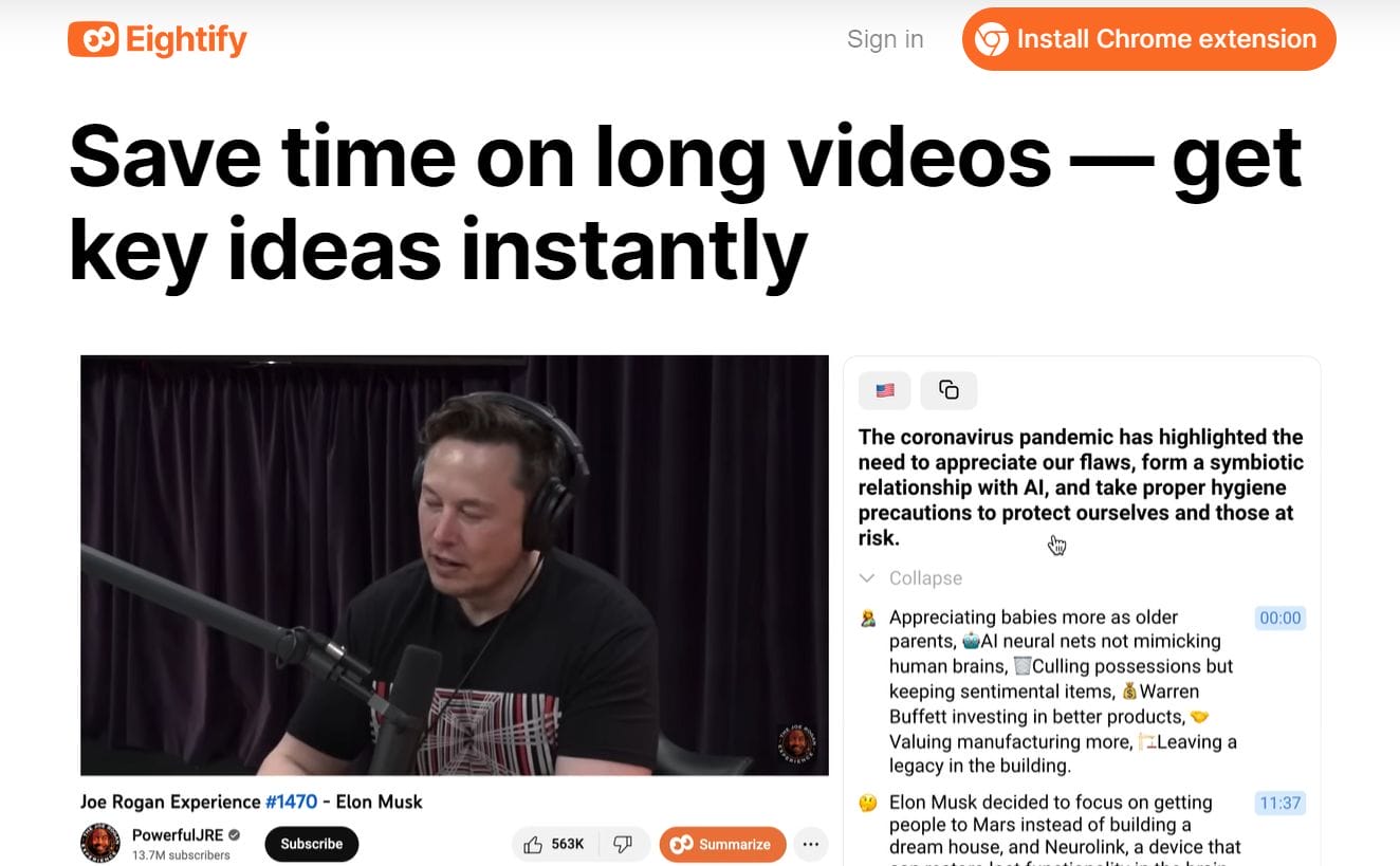 Save time on long videos