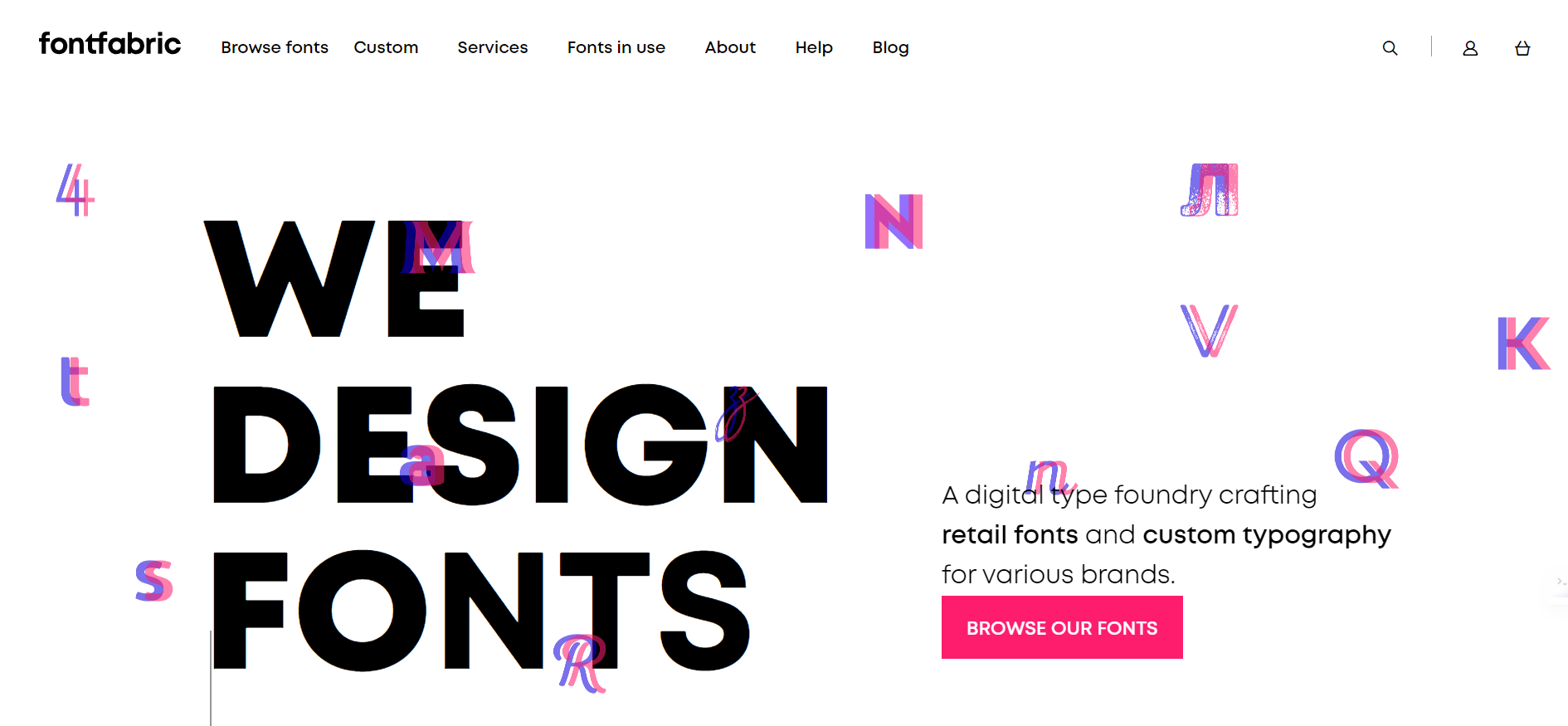 A digital type foundry that specializes in creating high-quality typefaces for your project