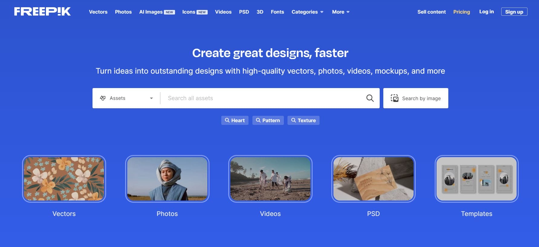 It's a great place to find high-quality content for your projects. Easy to download a wide range of free and paid resources