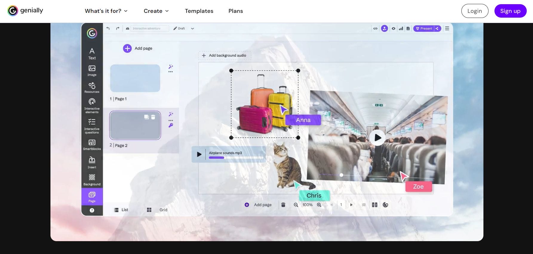 Make interactive and animated content