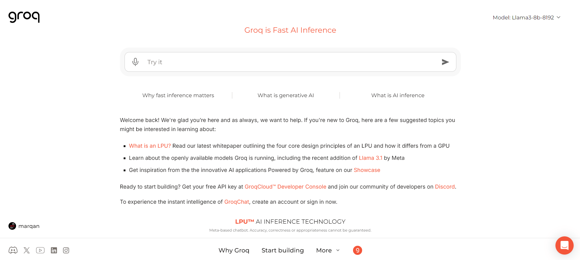 Designed to improve search results by combining various data sources and algorithms. Groq enables users to search across various data formats