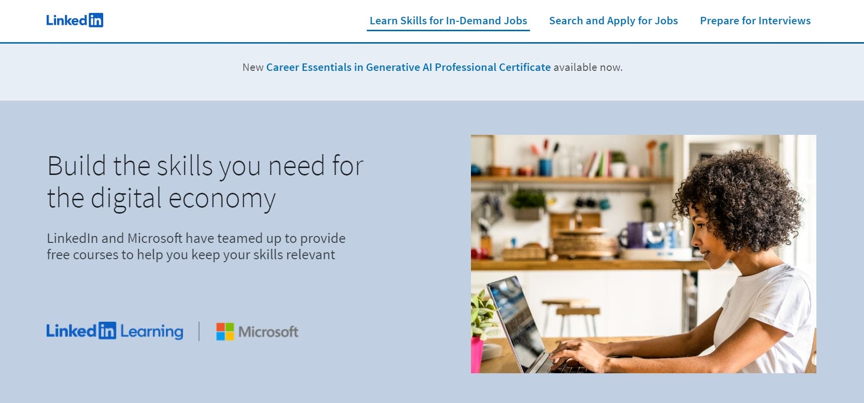 Professional Certificates to help people learn the foundational skills and relevant hard and soft skills needed for in-demand tech and tech-enabled jobs. Build the skills you need!