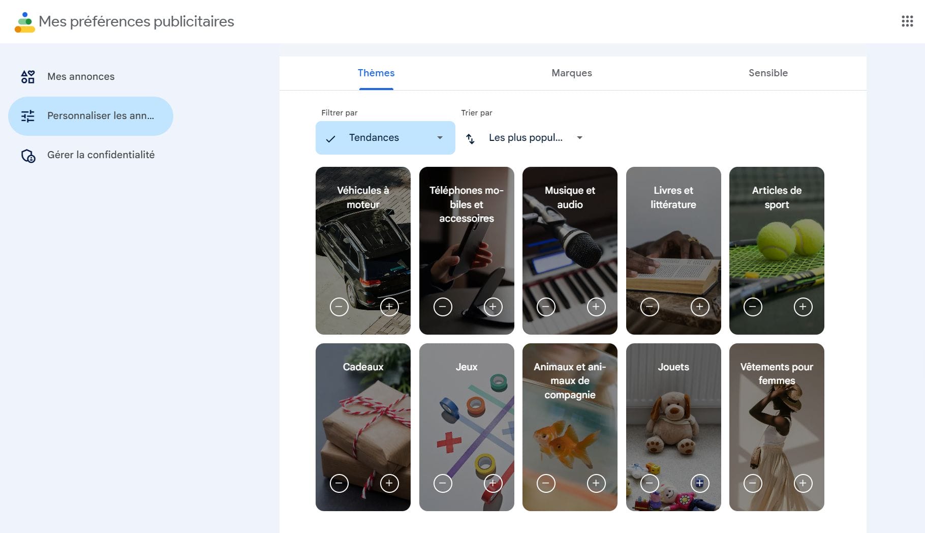 Know all the data Google has about you to show ads based on your interests. You can choose to turn off personalized ads