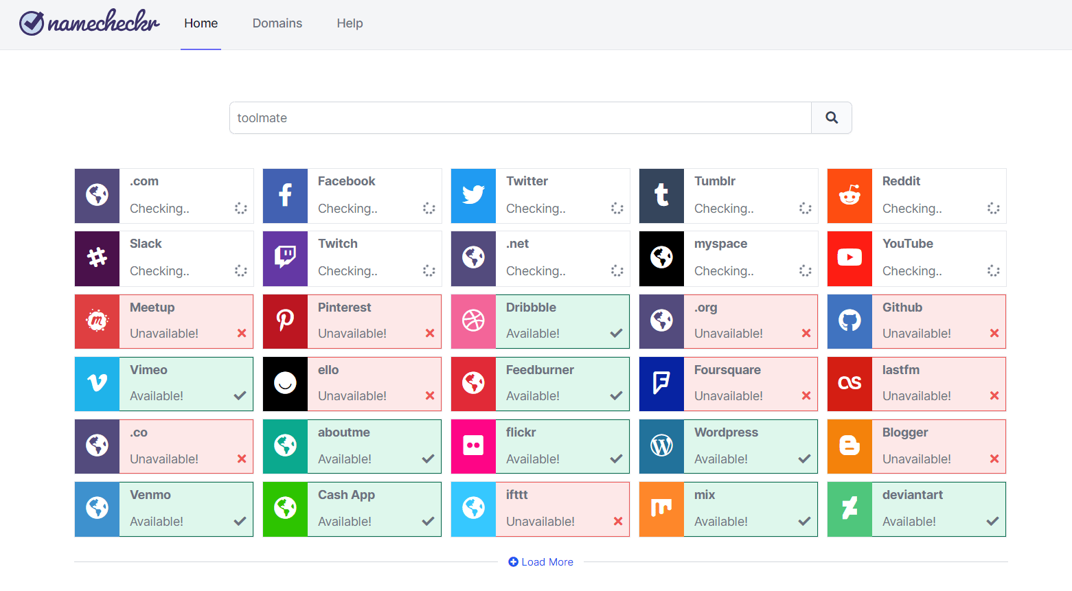 Picking a unique and available name is a challenge for brand managers. Simplify that process by checking domains and social usernames availability across multiple networks.
