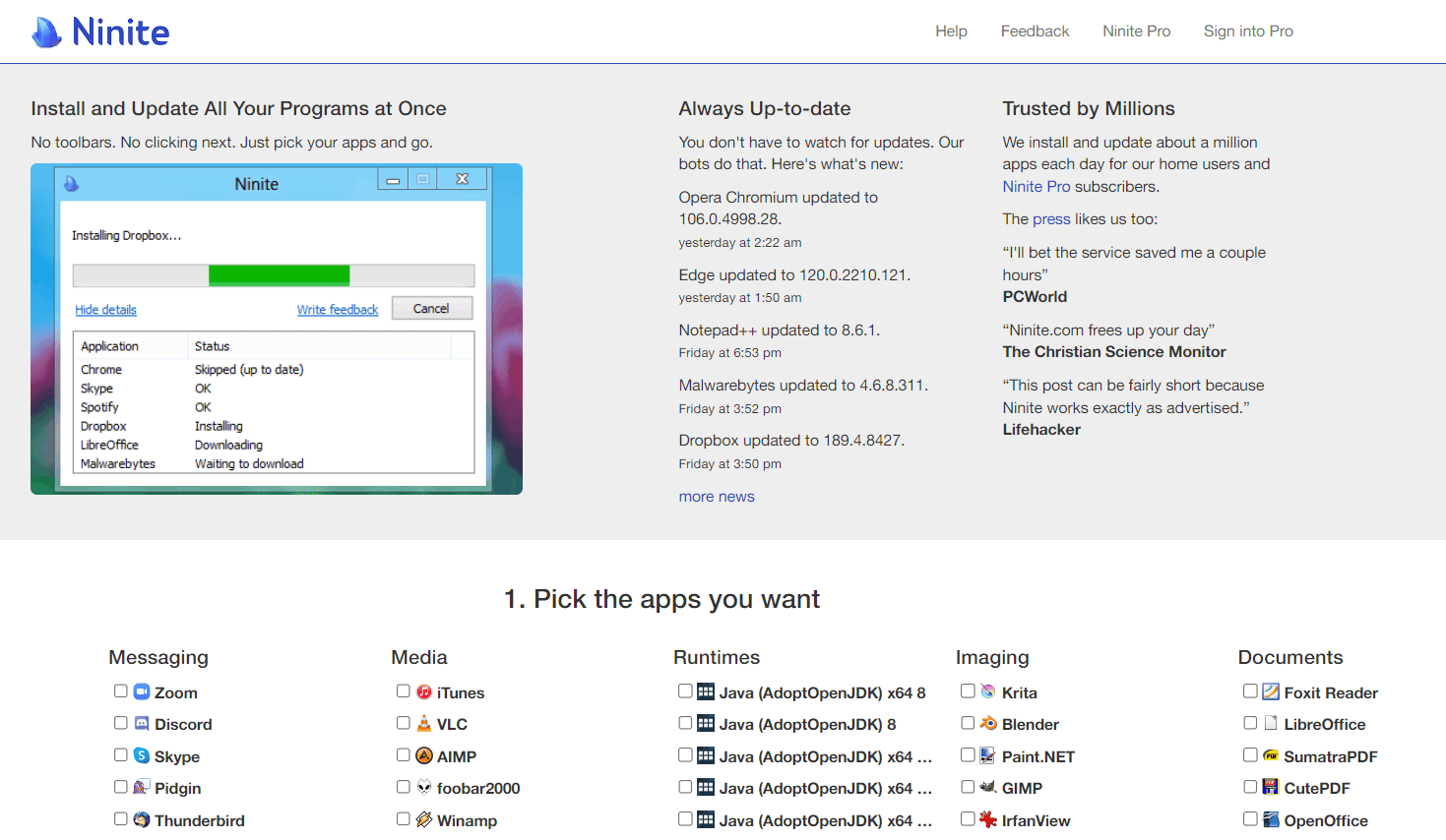 Automate the installation of over 100 popular Windows applications