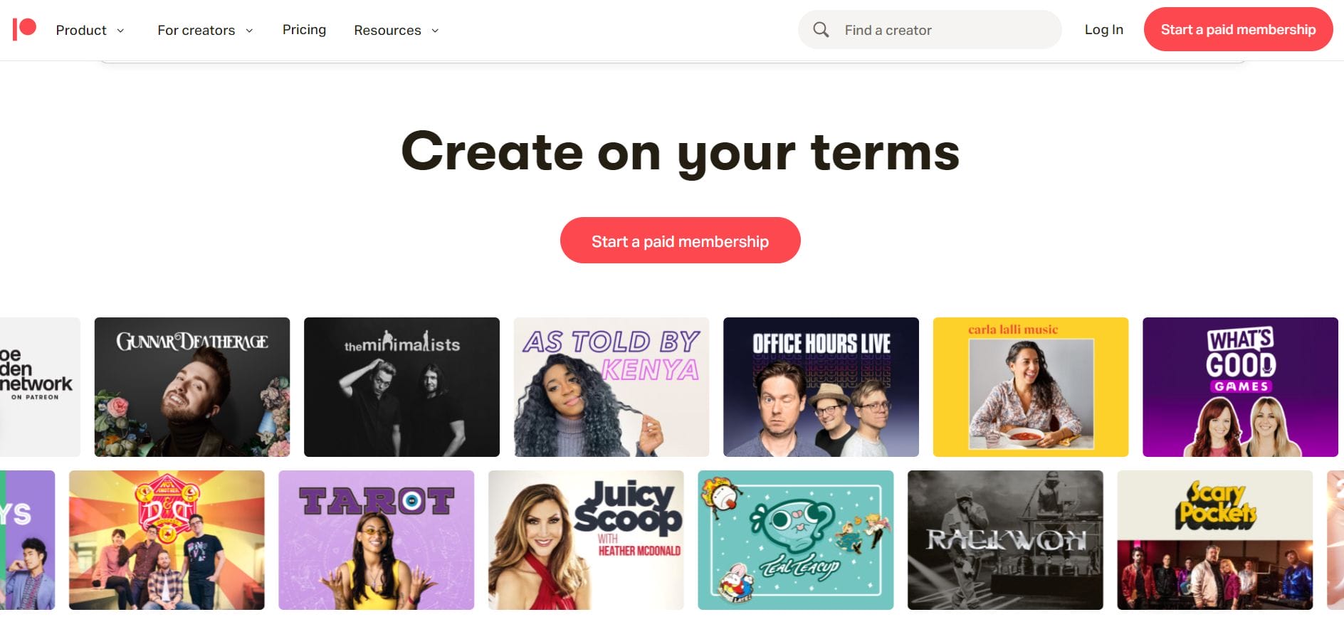 A popular crowdfunding platform that allows creators to earn money from their content. It provides a way for fans to support artists