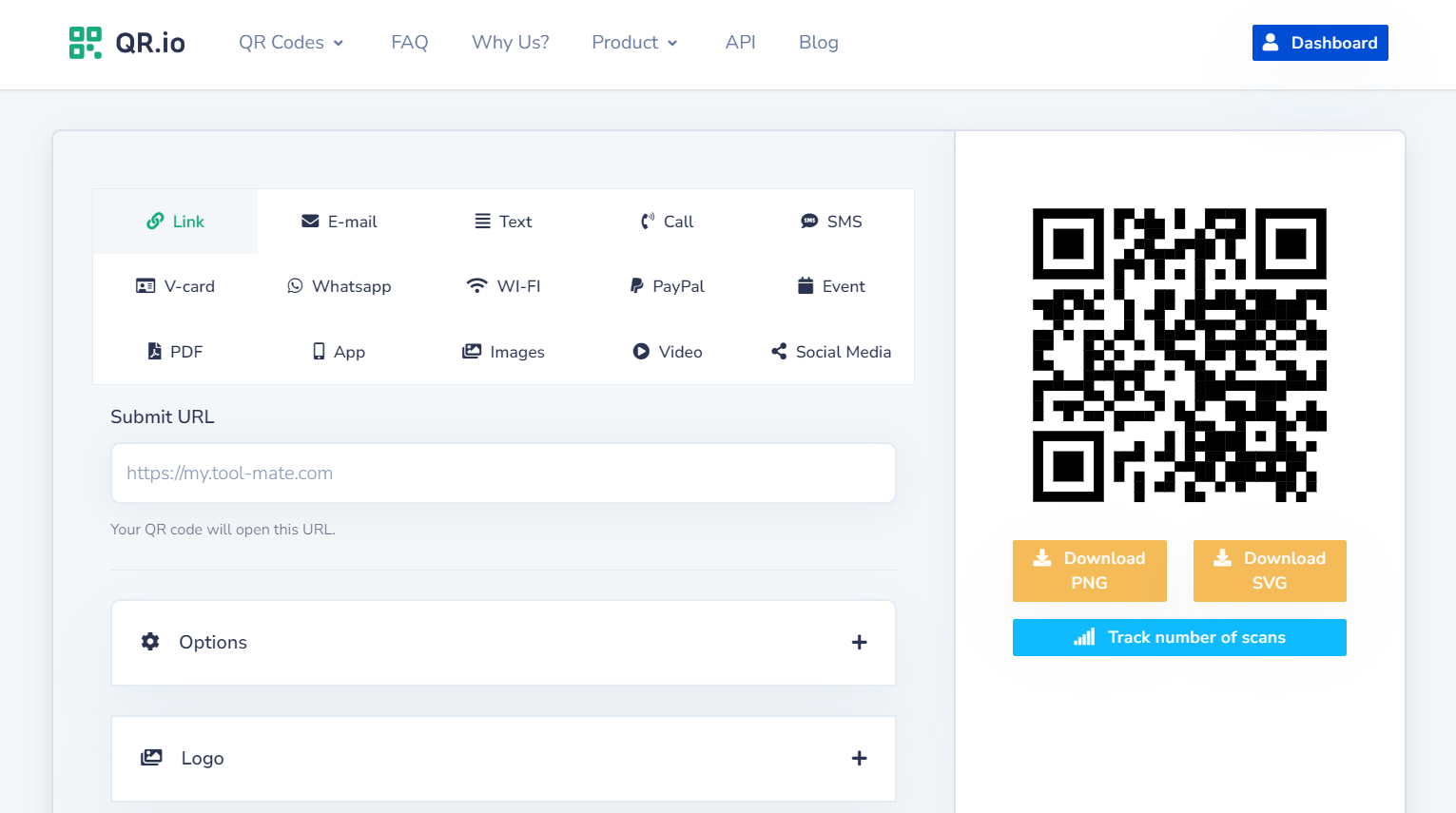 Generate fully customized QR Codes