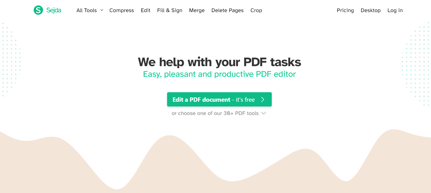 Sejda makes it super easy to edit PDF documents : merge