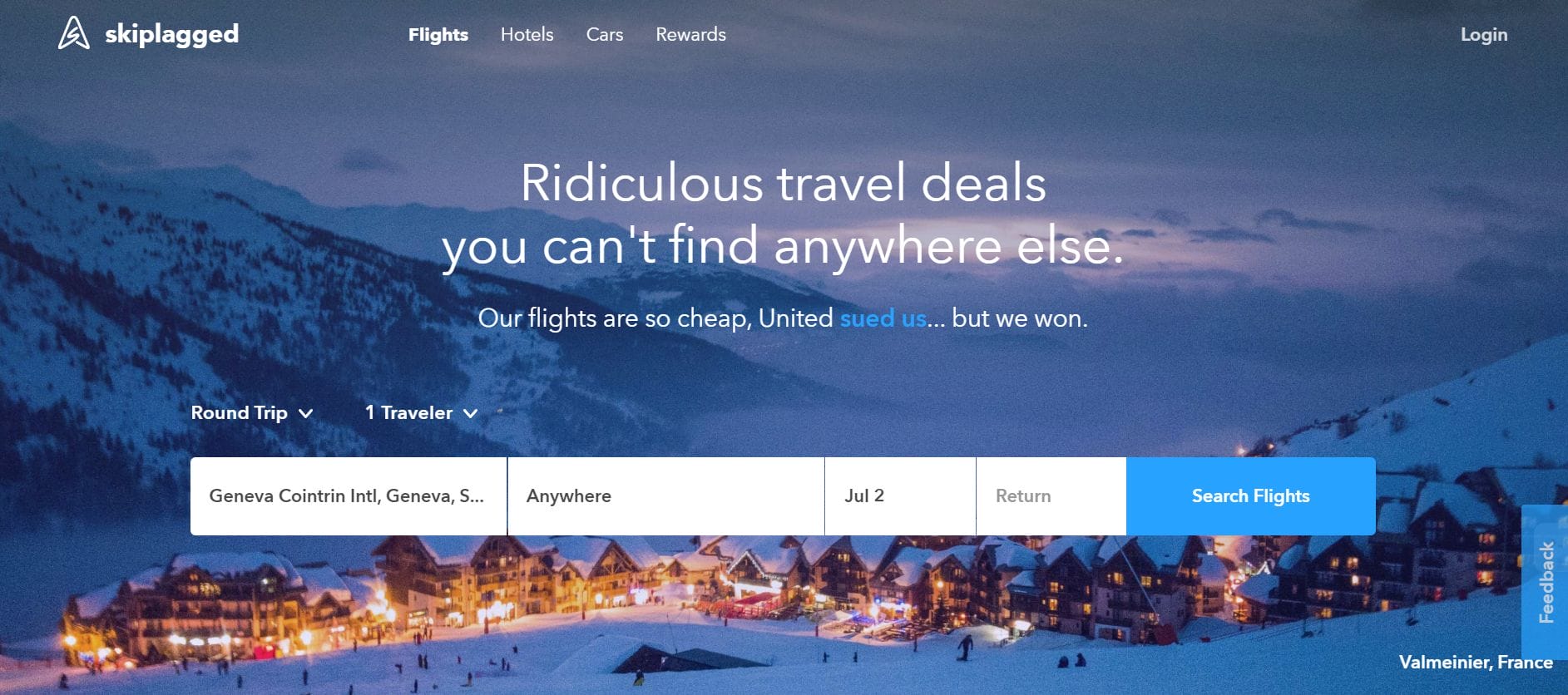 Shows the cheapest regular flights the airlines don’t want you to see. Exposes inefficiencies in airline pricing