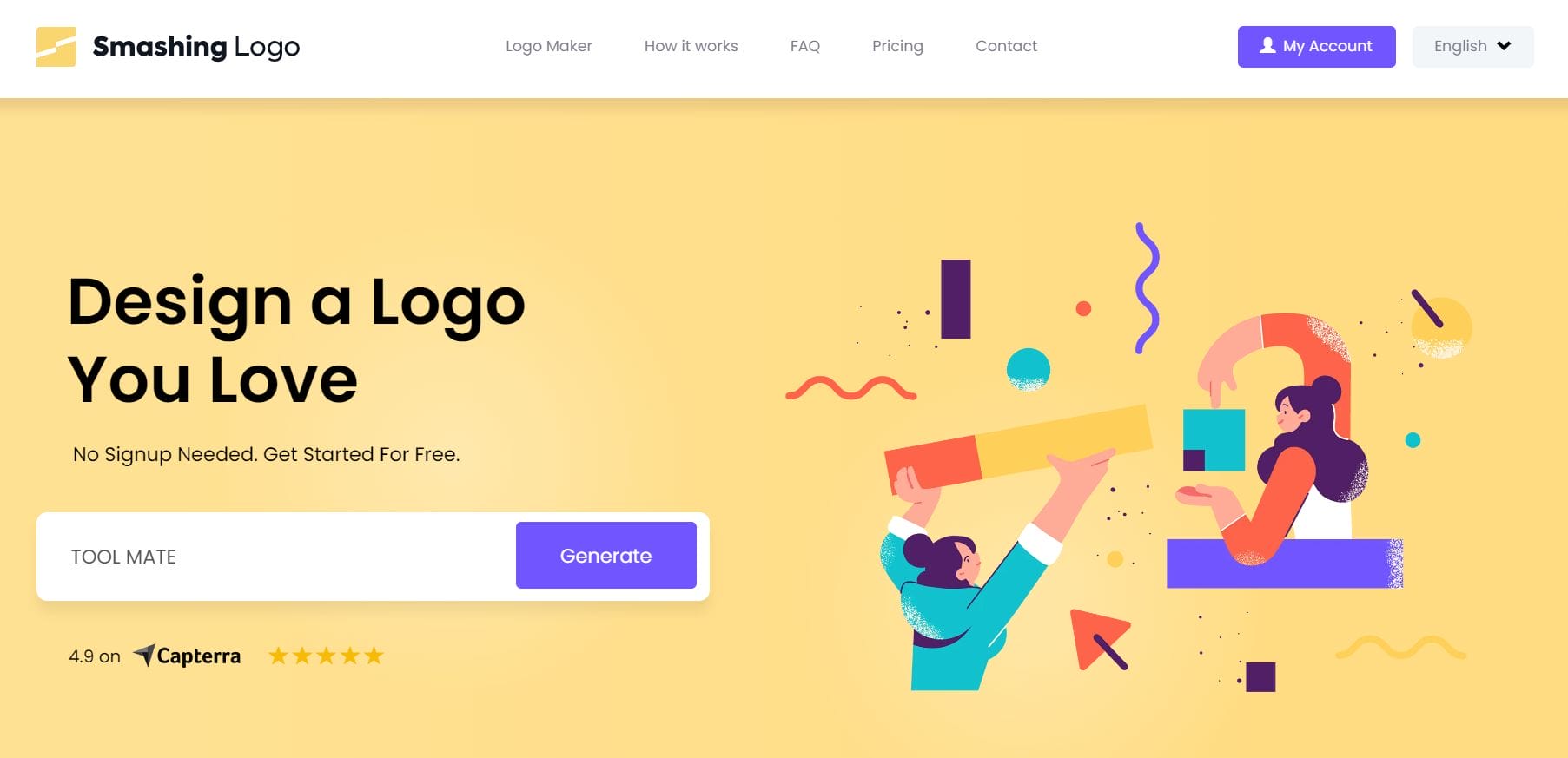 Enter the brand name and some industry keywords