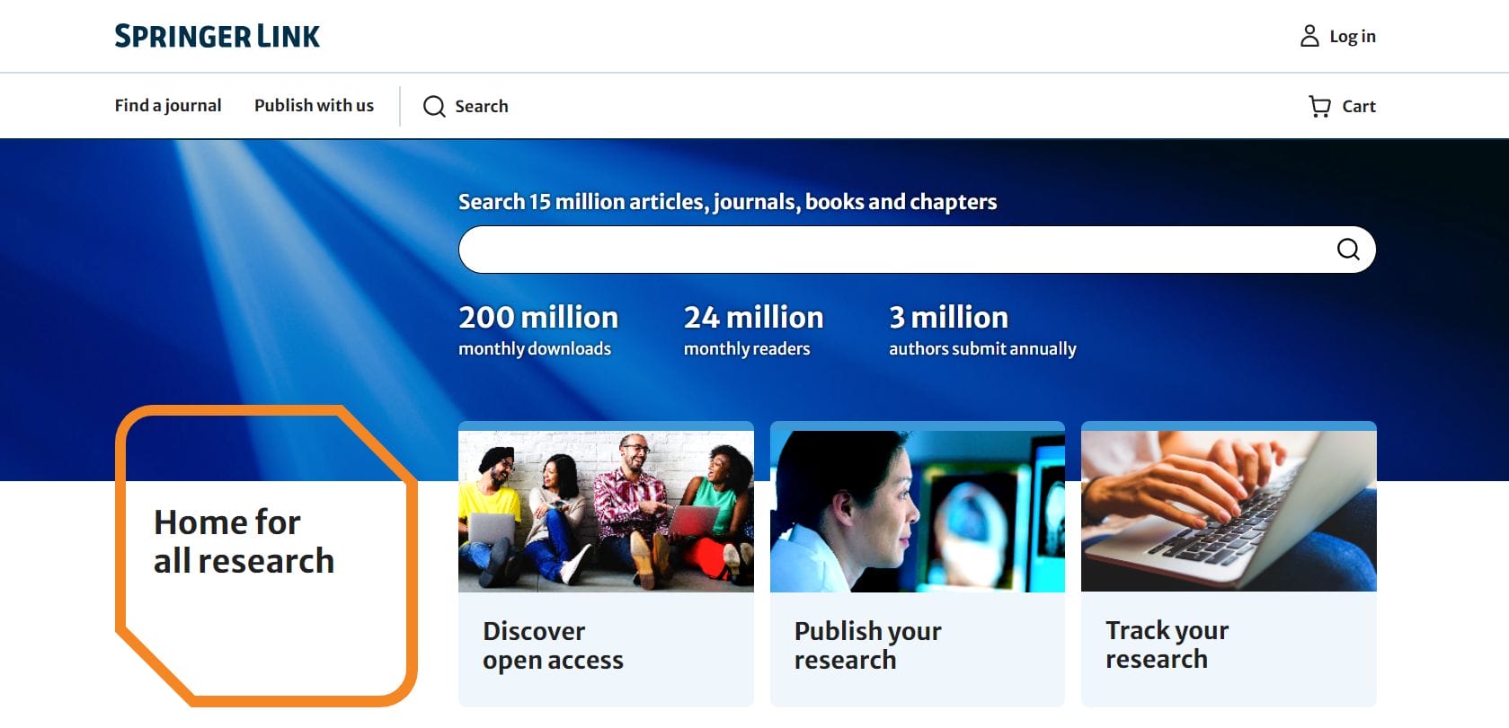 Providing access to millions of scientific documents from journals