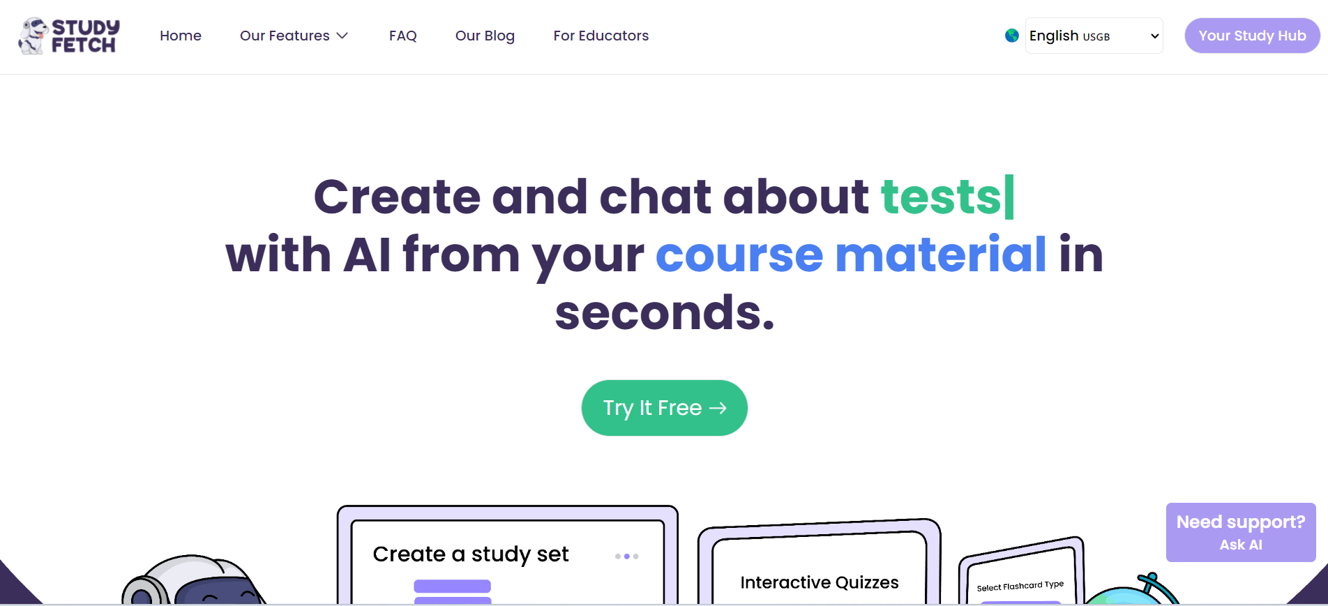 Automatically record and transcribe your live lectures and take notes automatically in real time. Practice with quizzes