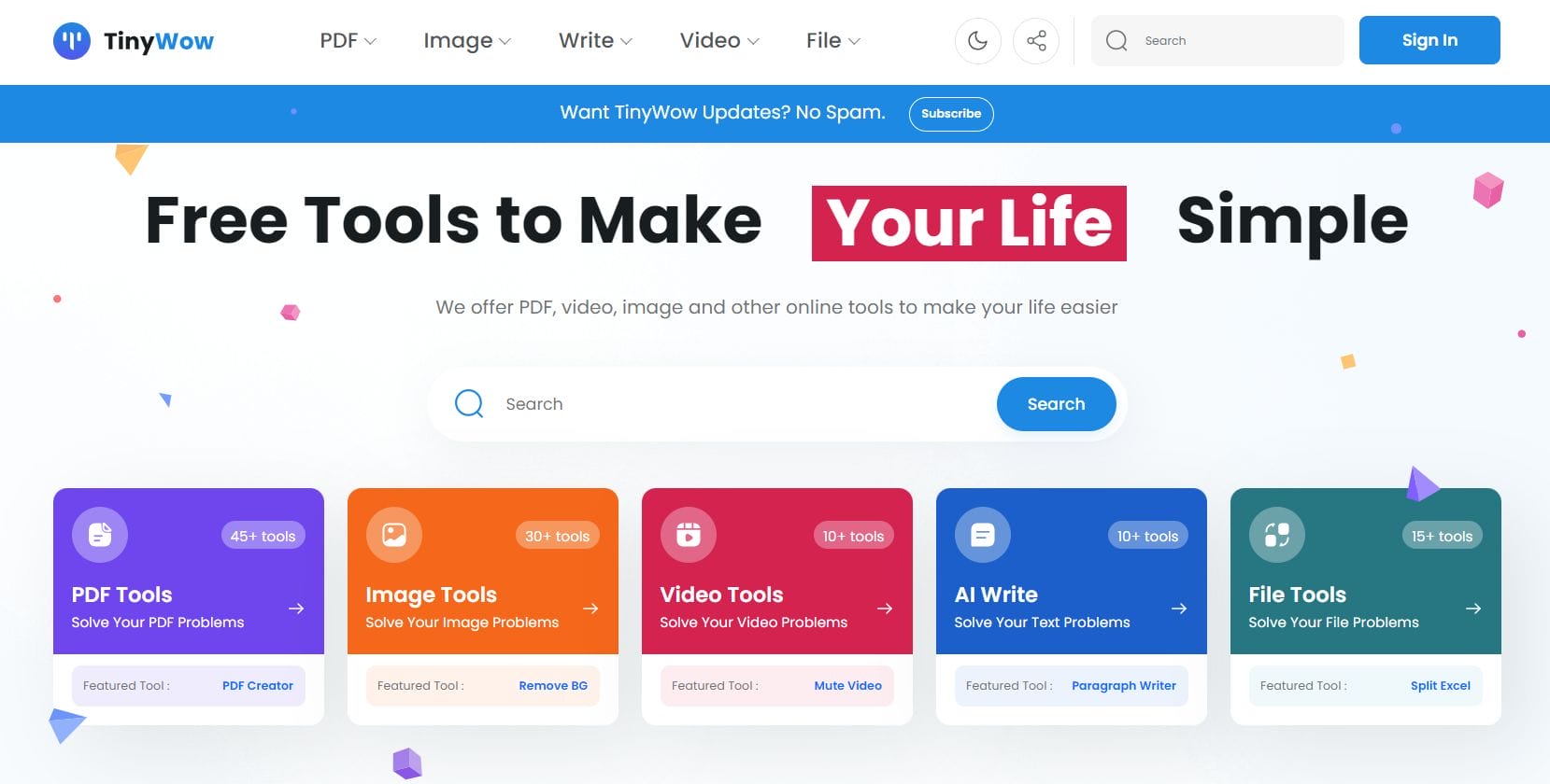 Online handy tools to help you solve problems of all types : PDF