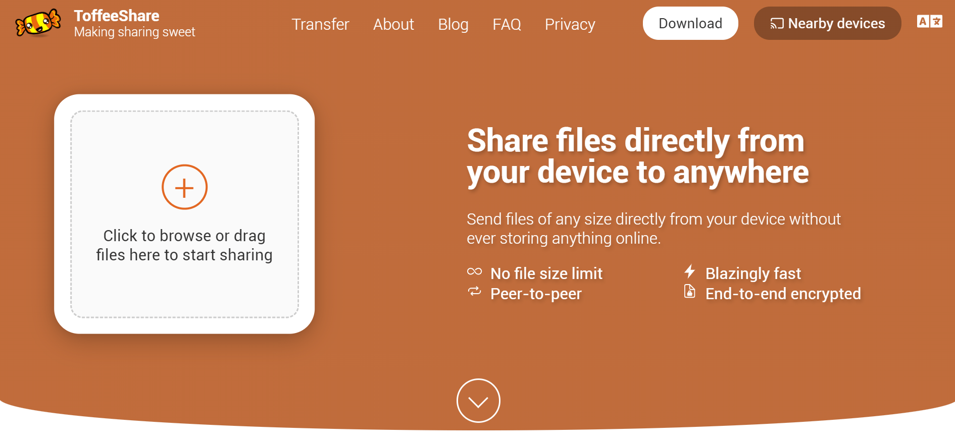 A free and independent peer-to-peer (P2P) file sharing service