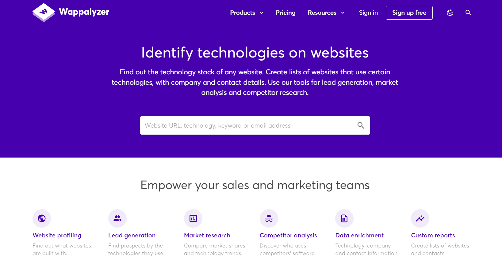 Find out technologies on websites. Instantly reveal what CMS a website is using