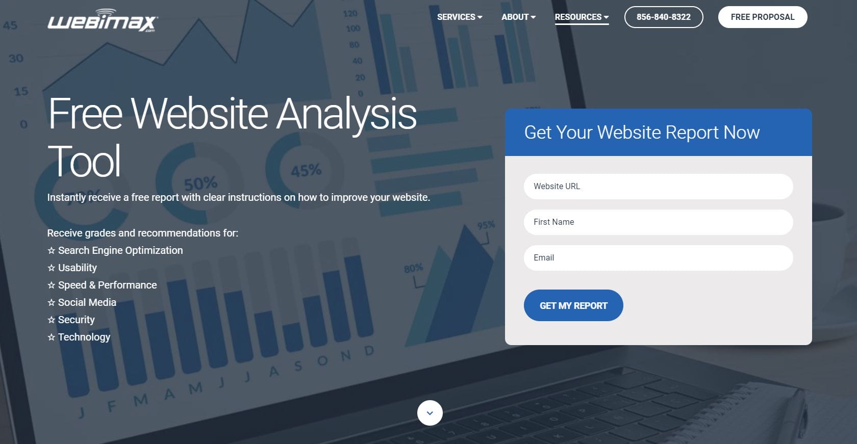 Instantly receive a report with actionable recommendations and clear instructions on how to improve your website (SEO