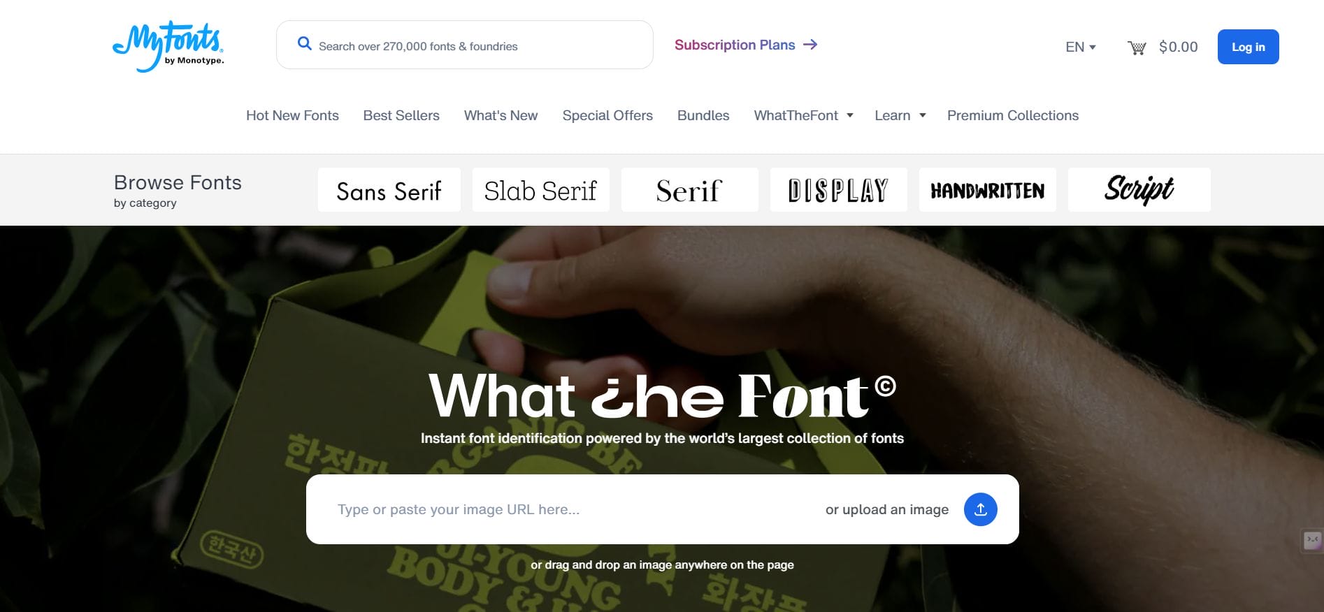 Just upload an image and click the font you want to identify. WhatTheFont uses deep learning to search in a collection of over 230